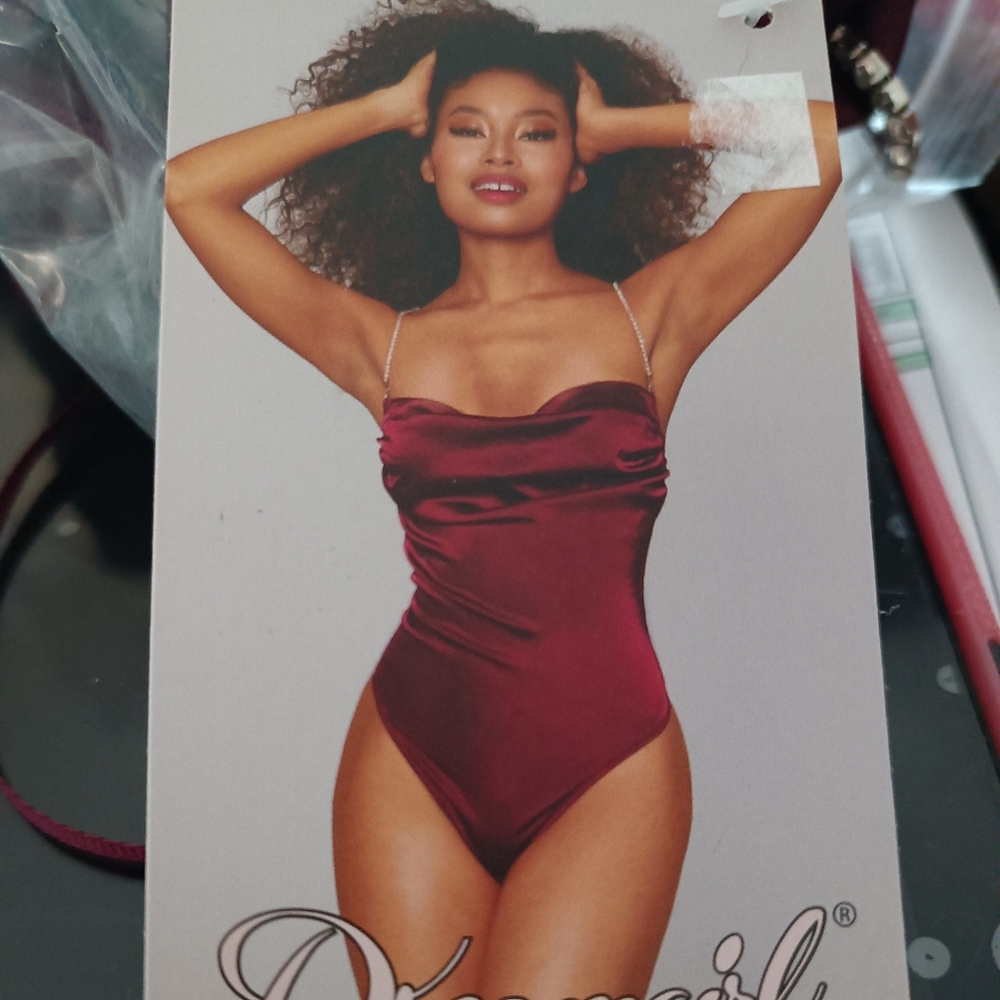 Dream girl burgundy teddy.